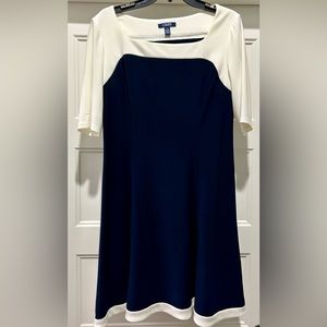 Chaps Womens knee length short sleeve dress